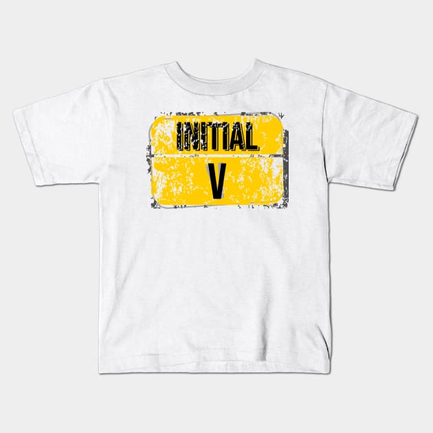 For initials or first letters of names starting with the letter V Kids T-Shirt by Aloenalone